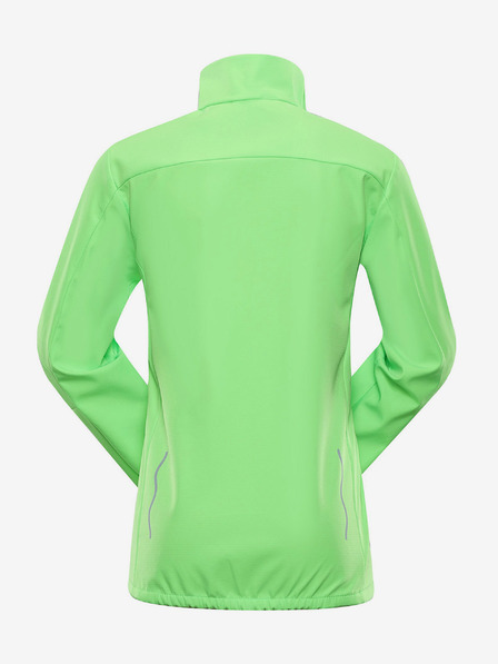 ALPINE PRO Gyerek softshell kabát membránnal ALPINE PRO MULTO zöld