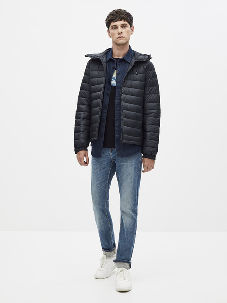 Celio Sötétkék steppelt kabát Celio Sucolor