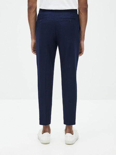 Celio Sötétkék férfi vászonból készült, rövidnadrág Celio