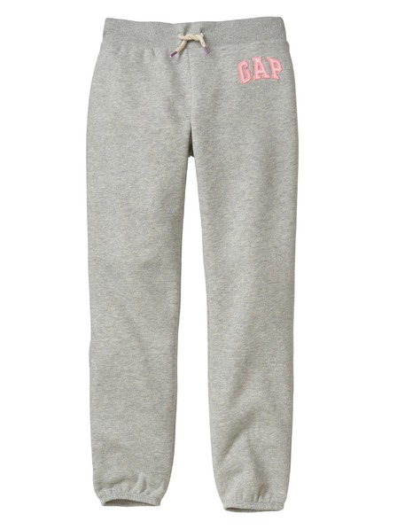 GAP Gyerek fleece sportnadrág logóval army GAP