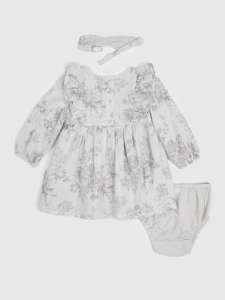 GAP Baby mintás ruha lenkeverékből GAP
