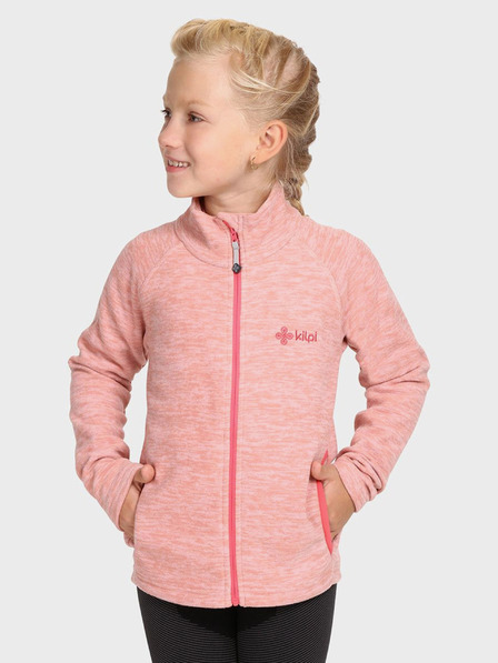 Kilpi Rózsaszín lányoknak való fleece cipzáras kapucnis pulóver Kilpi ALACANT
