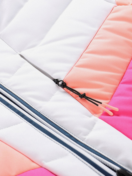 ALPINE PRO Kék-fehér női pehelypaplan sídzseki membránnal PTX ALPINE PRO Feedra