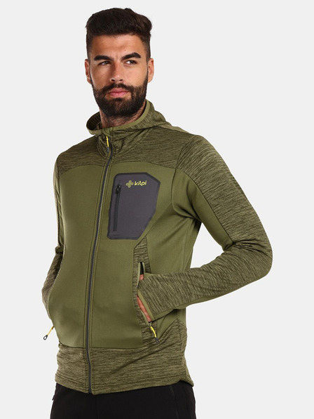 Kilpi Khaki színű férfi funkcionális melegítőfelső Kilpi Freni-M