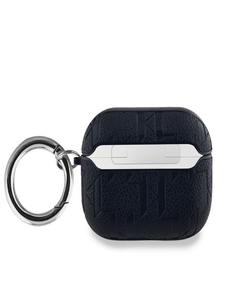 Karl Lagerfeld Karl Lagerfeld PU dombornyomott Karl fejek tokja az AirPods Pro fekete készülékhez