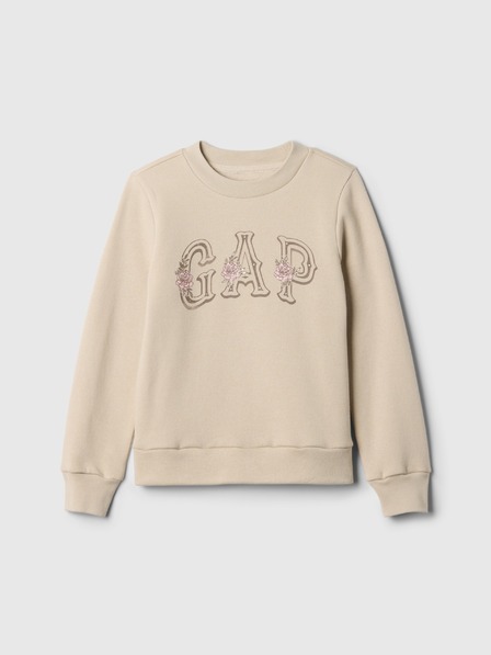 GAP Gyerek pulóver logóval és fleece béléssel GAP