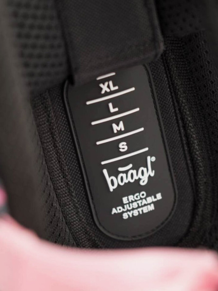 BAAGL Szürke iskolatáska zippy panda Baagl