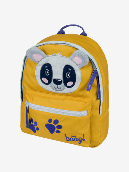 BAAGL Sárga Óvodai hátizsák Baagl Raccoon