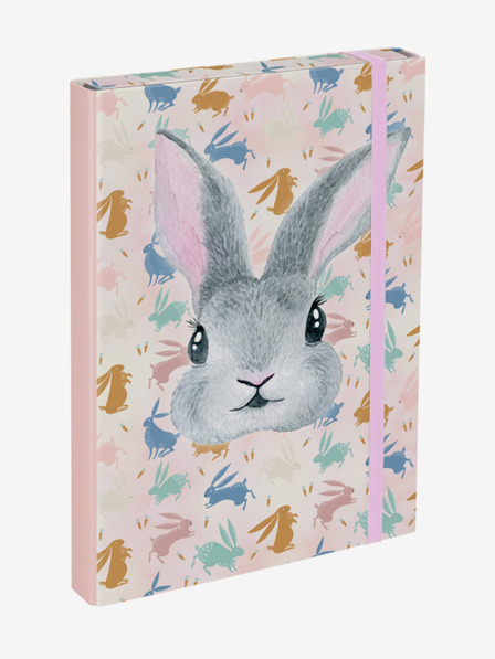 BAAGL Rózsaszín A4-es iskolai füzetborítók Baagl Bunny