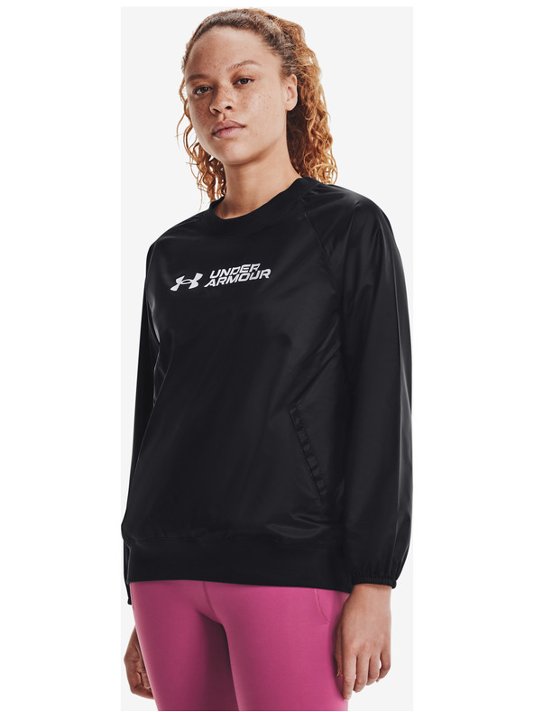 Under Armour Női felső Under Armour Recover Storm Woven Shine Crew