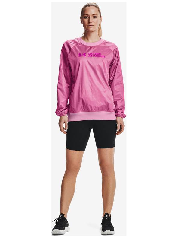 Under Armour Női felső Under Armour Recover Storm Woven Shine Crew