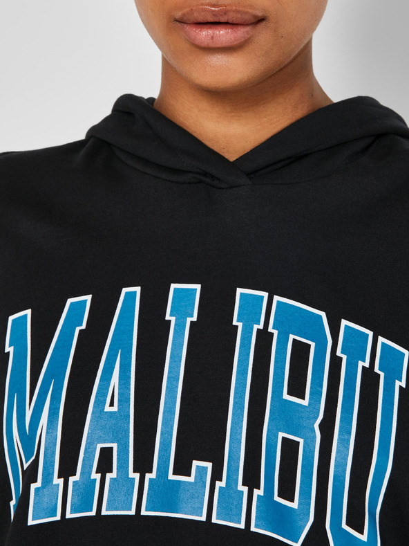 Noisy May Fekete kapucnis pulóver Noisy May Fame