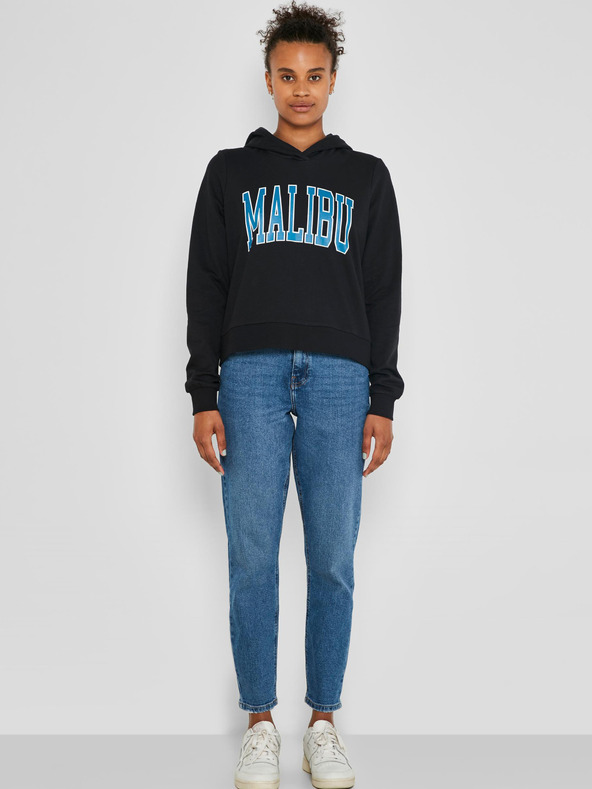 Noisy May Fekete kapucnis pulóver Noisy May Fame