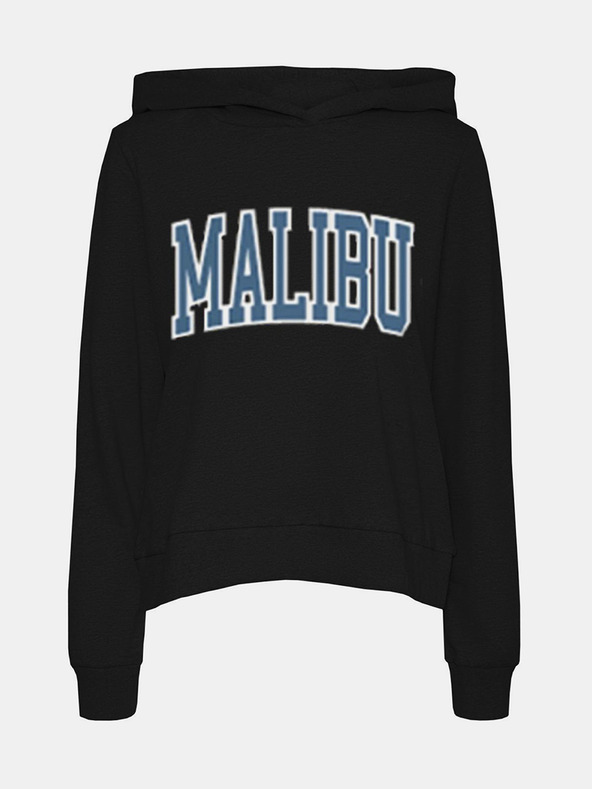 Noisy May Fekete kapucnis pulóver Noisy May Fame