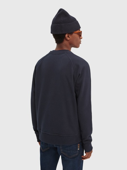 Scotch & Soda Sötétkék férfi nyomtatott pulóver Scotch & Soda