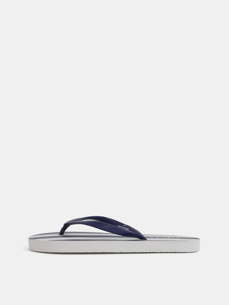 Pieces Fehér és kék csíkos flip flop Pieces Blair