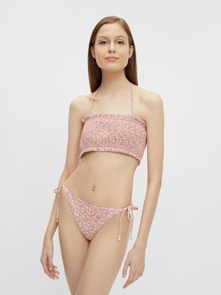 Pieces Rózsaszín virágos bikini alsó Pieces Gaya