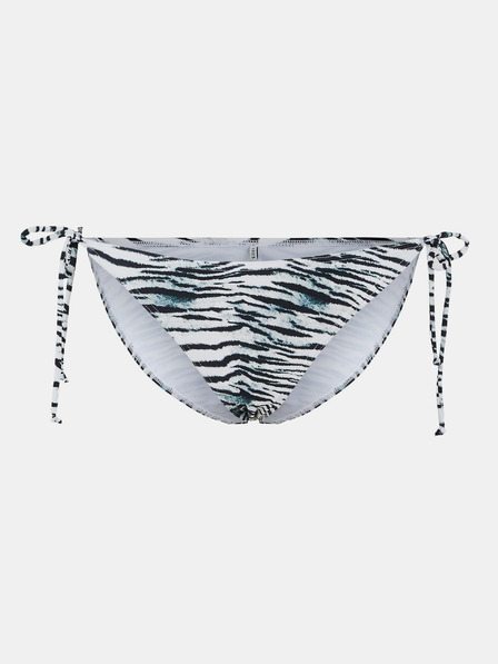 Pieces Kék-fehér mintás bikini alsó Pieces Ginette