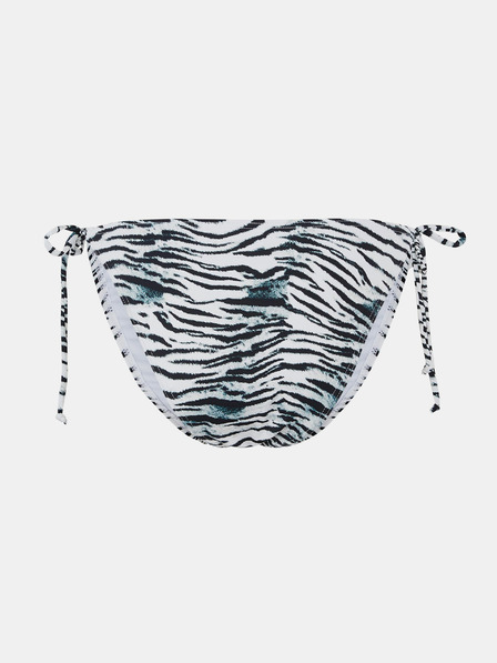 Pieces Kék-fehér mintás bikini alsó Pieces Ginette