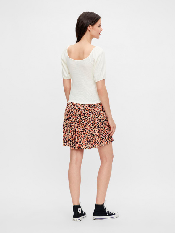 Pieces Krémszínű, mintás blúz Pieces Lucy