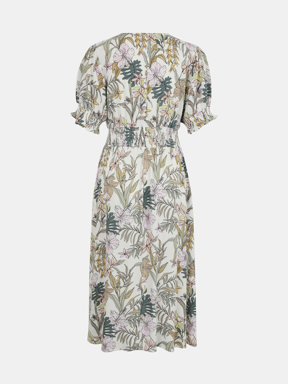 ONLY Zöld-fehér virágos midi ruha gombokkal ONLY Mars