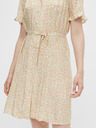 Pieces Pieces Timberly krémszínű, virágos, megkötős ruha Pieces Timberly