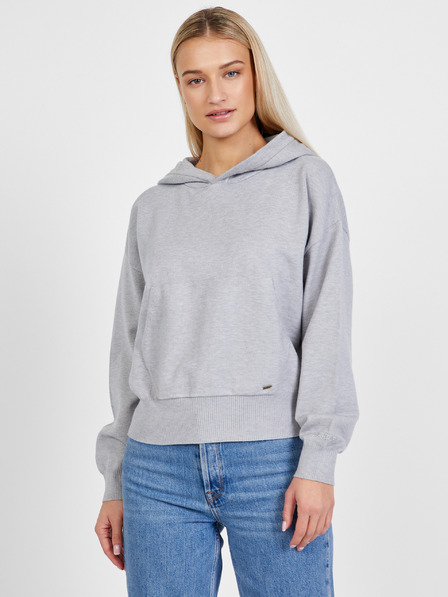 Pepe Jeans Világosszürke női kapucnis pulóver Pepe Jeans Amy