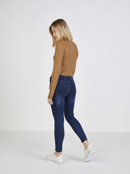 Pepe Jeans Sötétkék szűk szabású Pepe Jeans Lola Zip farmer