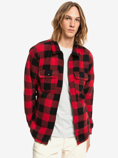 Quiksilver Piros férfi kockás póló Quiksilver