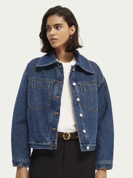 Scotch & Soda Scotch & Soda kék női farmerdzseki
