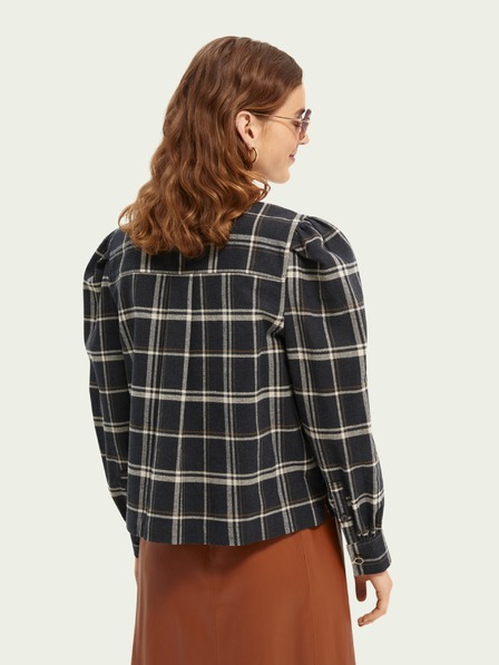 Scotch & Soda Sötétkék Scotch & Soda női kockás könnyű dzseki