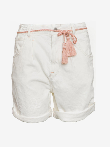 Pepe Jeans Krémszínű női farmer rövidnadrág Pepe Jeans