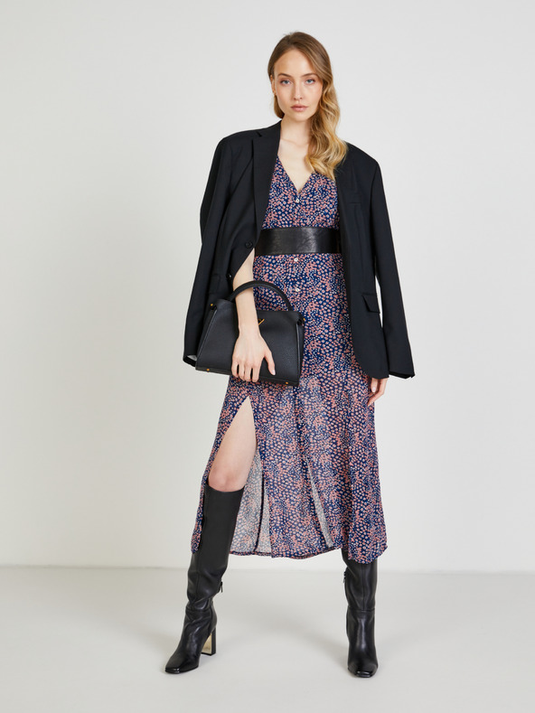 Pepe Jeans Sötétkék női mintás póló középen hasított Pepe Jeans Marilyn Marilyn