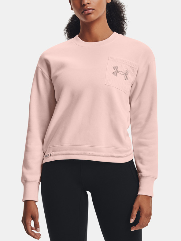 Under Armour Női felső Under Armour Rival Fleece Mesh Crew