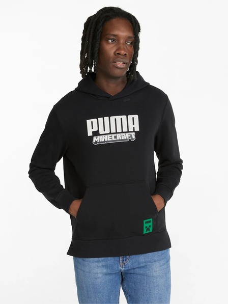 Puma Fekete férfi Puma x MINECRAFT kapucnis pulóver