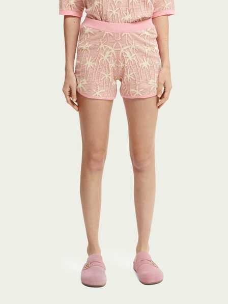 Scotch & Soda Régi rózsaszínű női mintás rövidnadrág Scotch & Soda