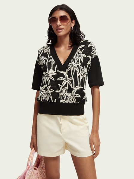 Scotch & Soda Fekete női mintás melegítőfelső Scotch & Soda