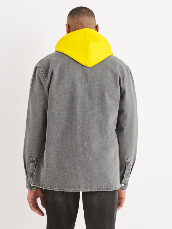 Celio Szürke férfi farmer ing Celio Battery