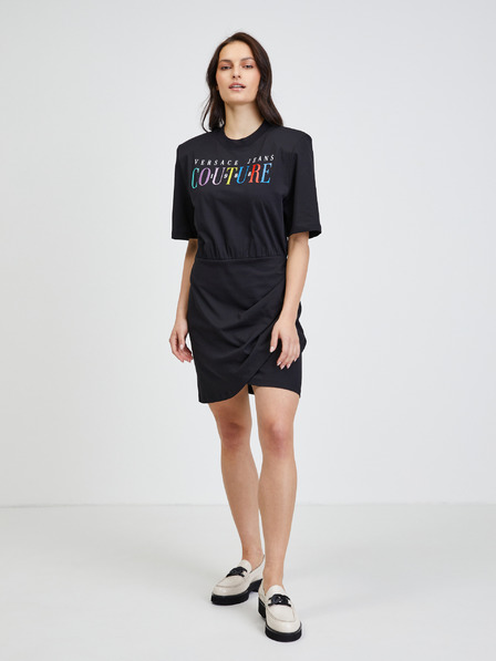 Versace Jeans Couture Fekete Versace Jeans Couture Rainbow ruha