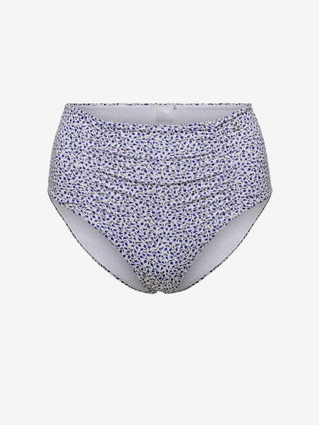 ONLY Fehér és kék virágos bikinialsó ONLY Ella