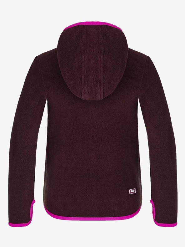 Loap Rózsaszín és lila lány LOAP Qwaro cipzáras kapucnis pulcsi
