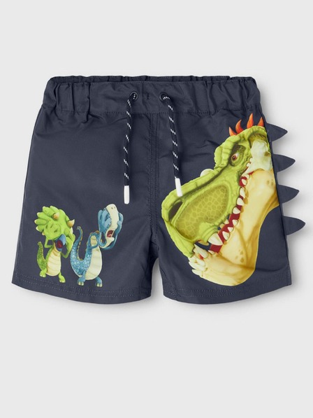 name it Sötétkék fiú mintás fürdőruha Gigantosaurus névvel
