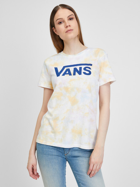 Vans Sárga és krémszínű női mintás póló VANS