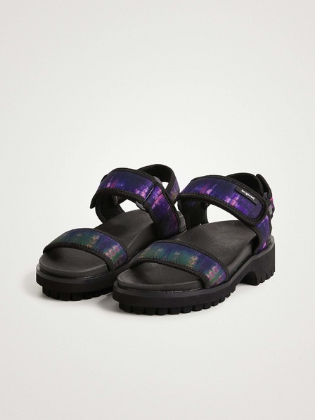 Desigual Lila-fekete női Desigual Track szandál