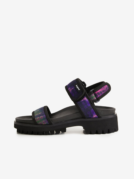 Desigual Lila-fekete női Desigual Track szandál