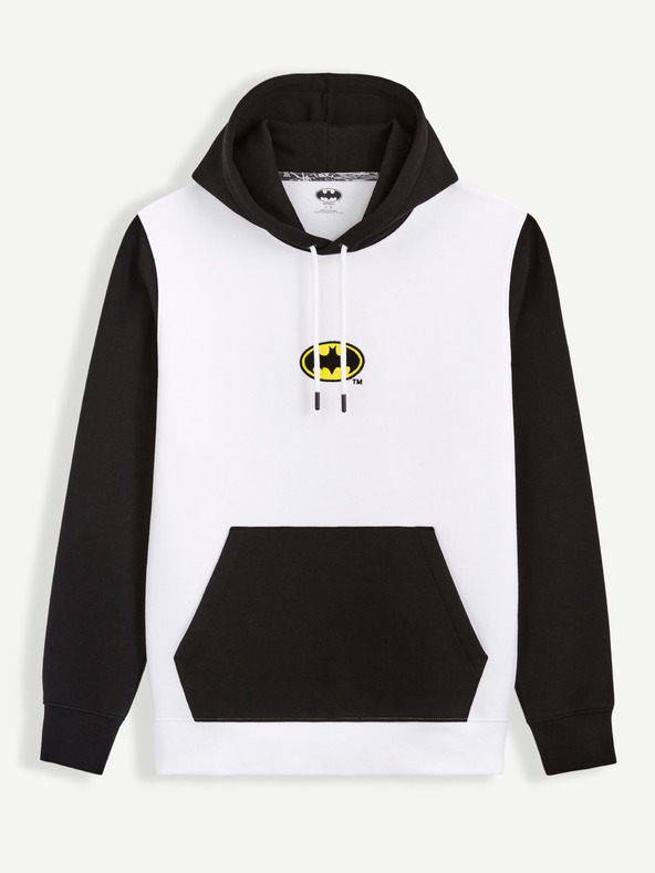 Celio Fekete-fehér férfi Celio Batman melegítő pulóver