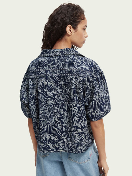 Scotch & Soda Sötétkék női Scotch & Soda virágos póló