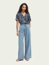 Scotch & Soda Sötétkék női Scotch & Soda virágos póló