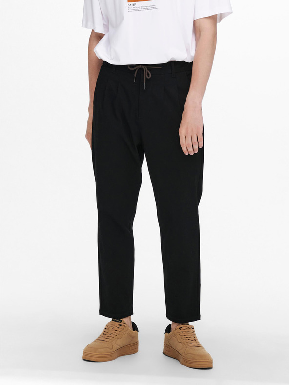 ONLY & SONS Fekete chino rövidnadrág ONLY & SONS Dew Dew