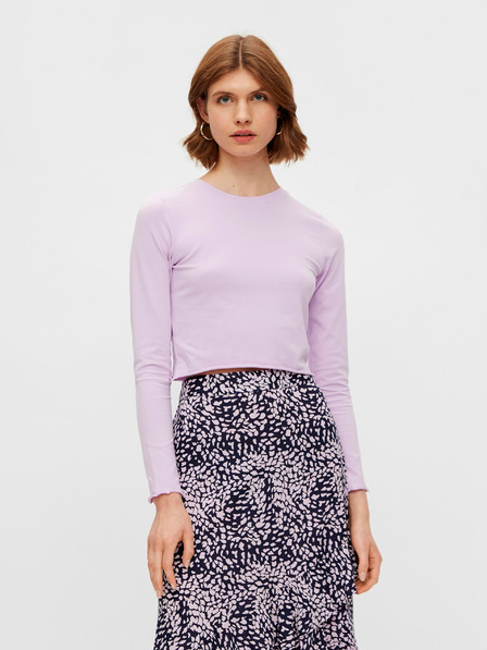 Pieces Világos lila crop top Pieces Maddi